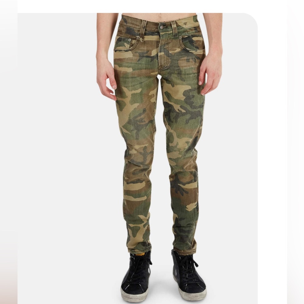 R13 Boy Jean- Beige camo men’s denim size 36